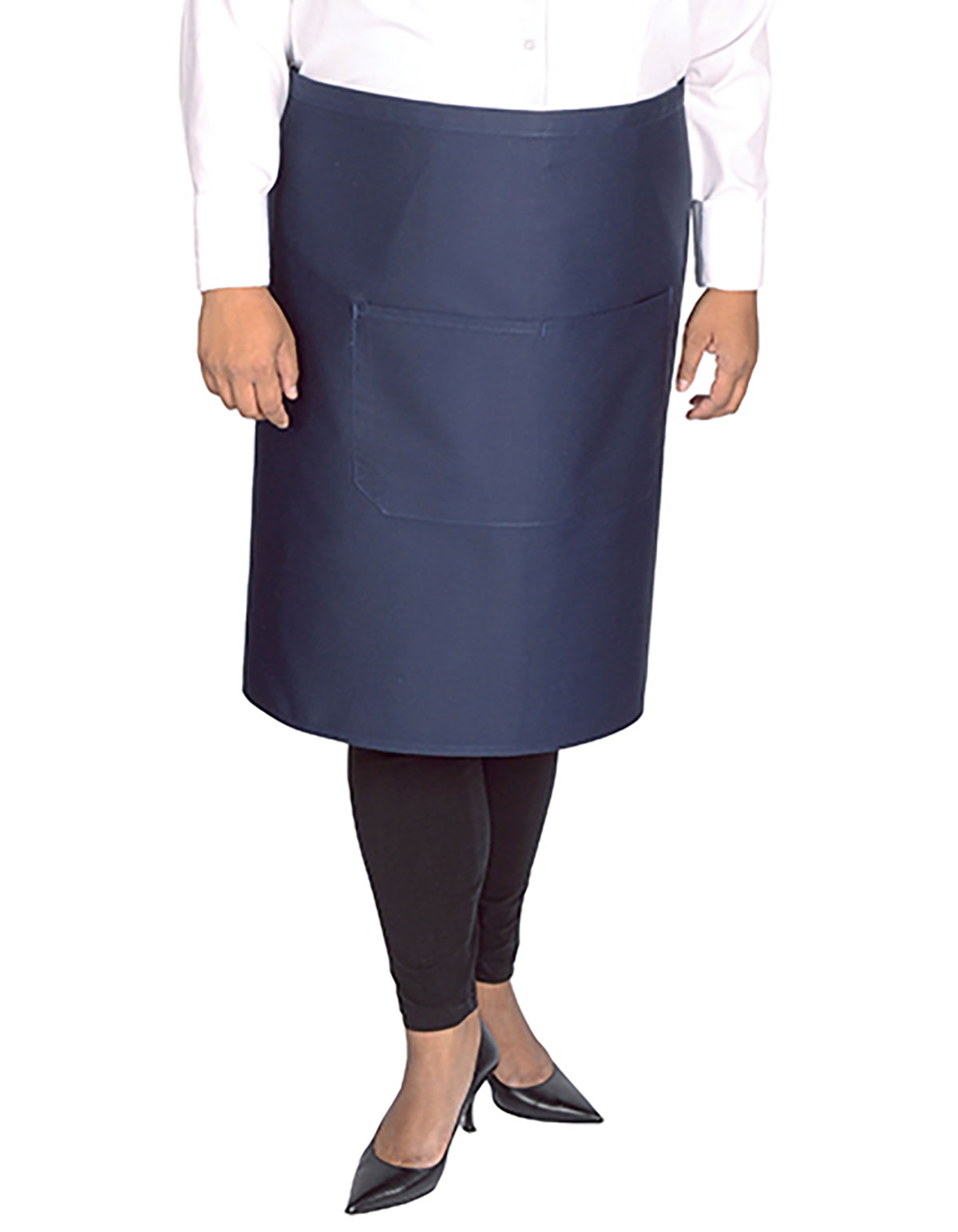 X1000T-navy-DET Cook´s Apron With Pocket Link Kitchen Wear X1000T