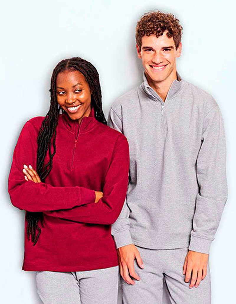 Herren Bio Sweater mit 1/4 Zip Neutral NE73701 Herren Bio Sweater mit 1/4 Zip Neutral NE73701