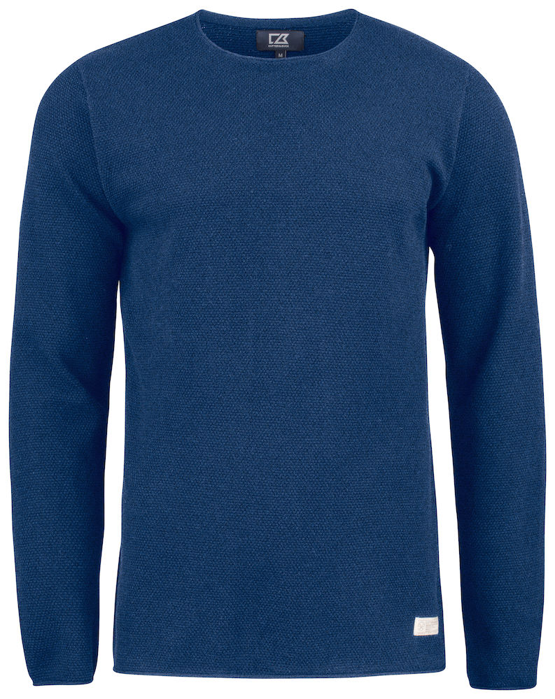Carnation-sweater-men-navy-melange navy melange