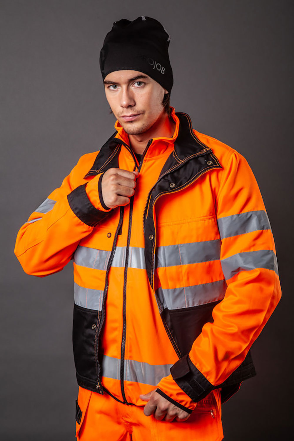 6401-Model ProJob 6401 Ungefütterte Warnschutz-Jacke EN ISO 20471 Klasse 3