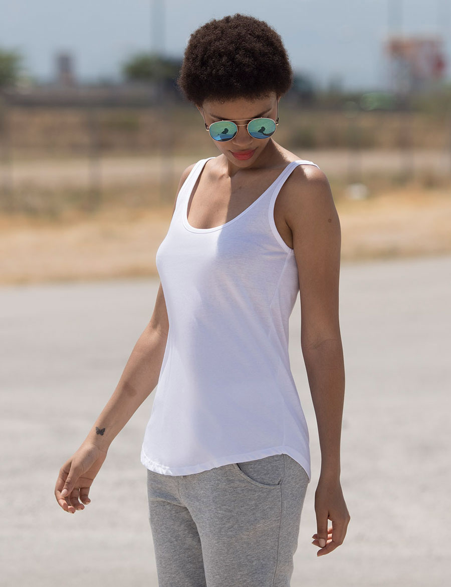 SK234_WHITE_20_01 Women´s Slounge Vest Skinnifit SK234