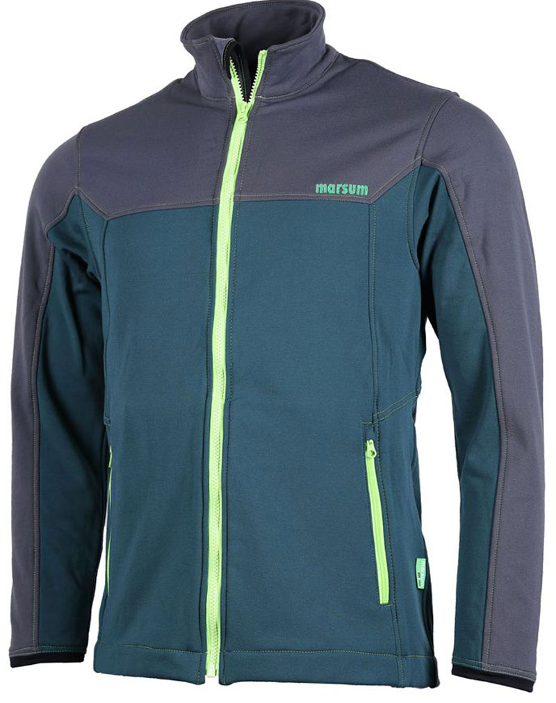 Fleecejacke Goldau marsum grün & stark MA1023 Fleecejacke Goldau marsum grün & stark MA1023