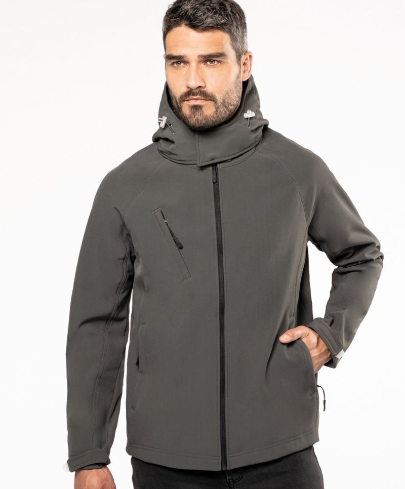 Veste softshell à capuche amovible homme Kariban K413