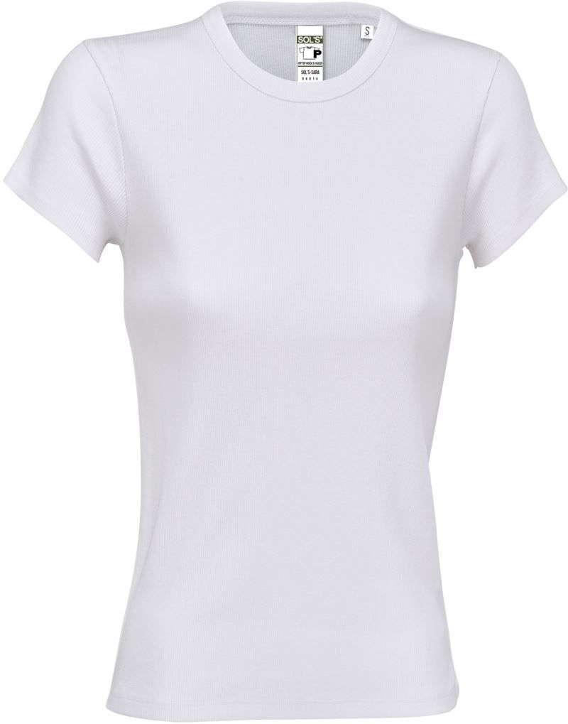 Women´s Ribbed T-Shirt Sara Sol's 4814