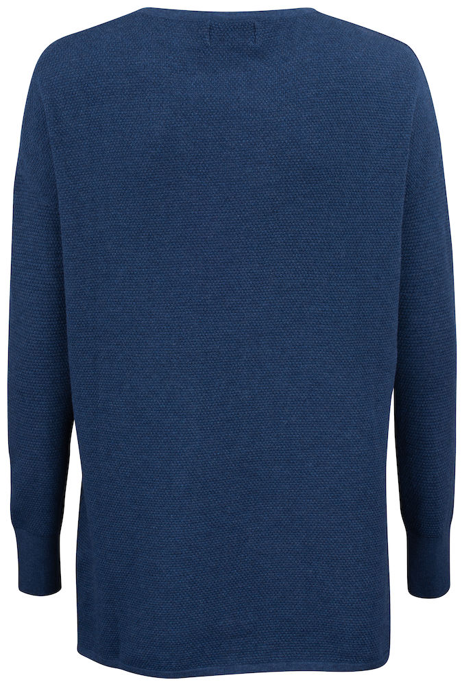 carnation-sweater-ladies-back navy melange