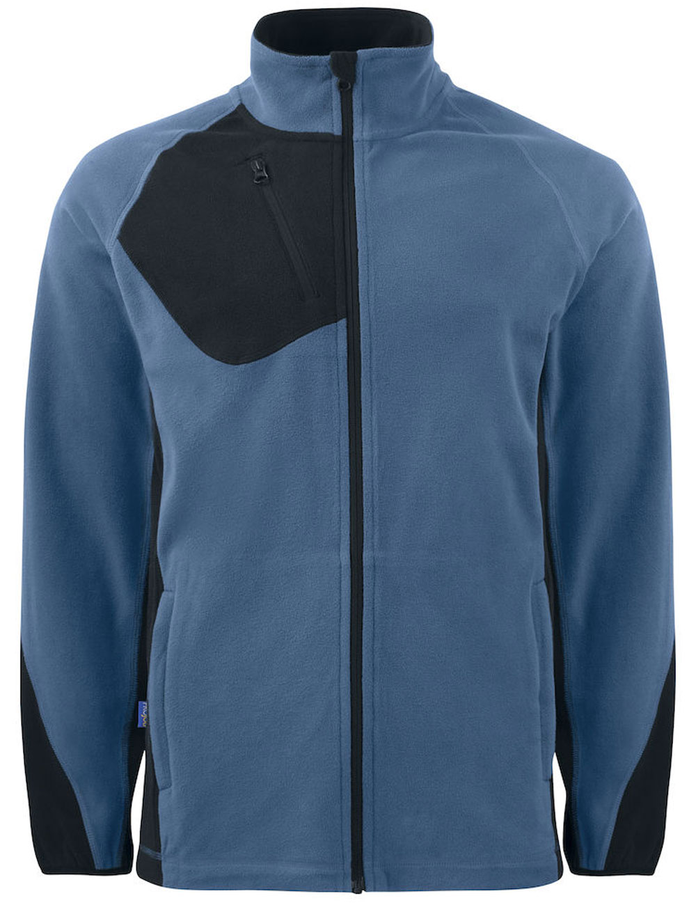 2325-blau ProJob 2325 Microfleece Jacke mit Kontrastelementen