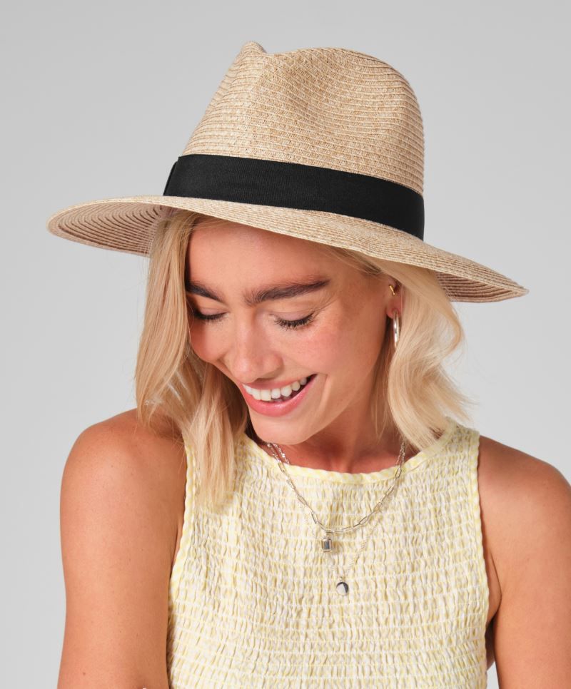 Straw Fedora Beechfield B725