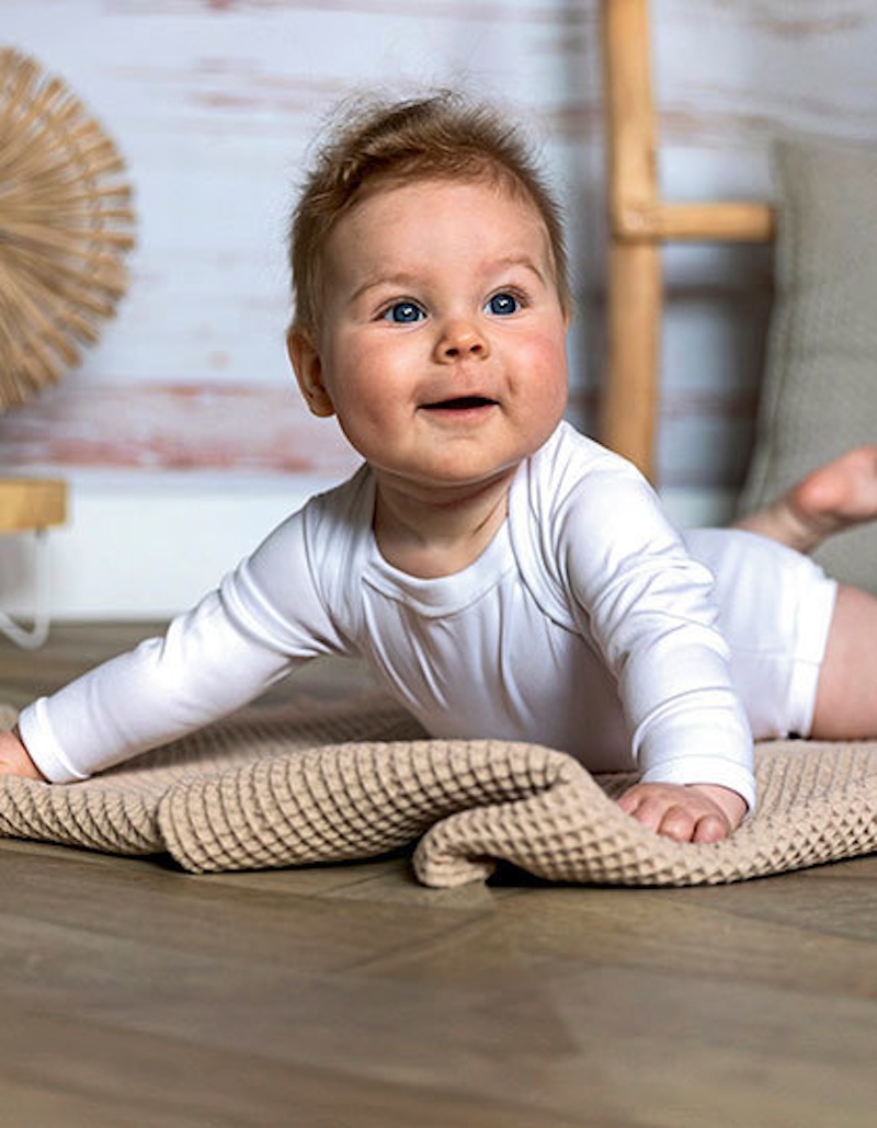 Long Sleeve Baby Bodysuit Polyester X805 Long Sleeve Baby Bodysuit Polyester X805