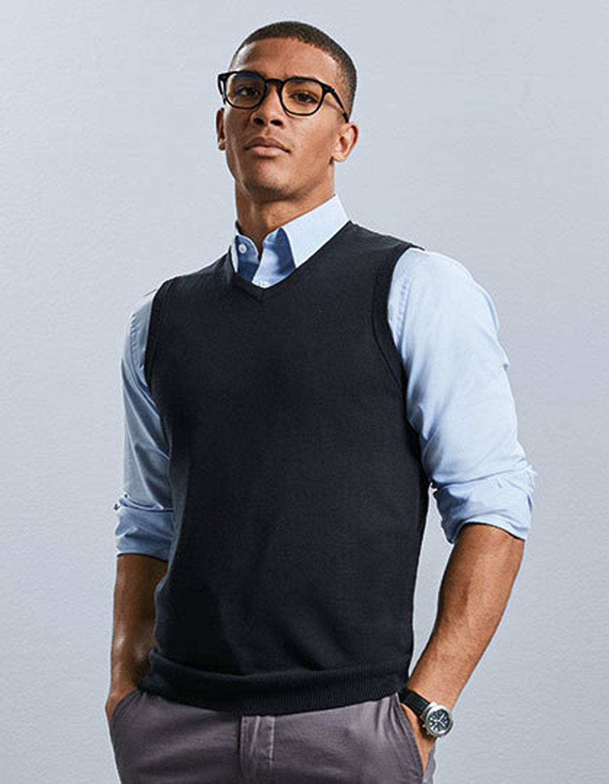 716M-Foto2 V-Neck Slipover Russell 716M