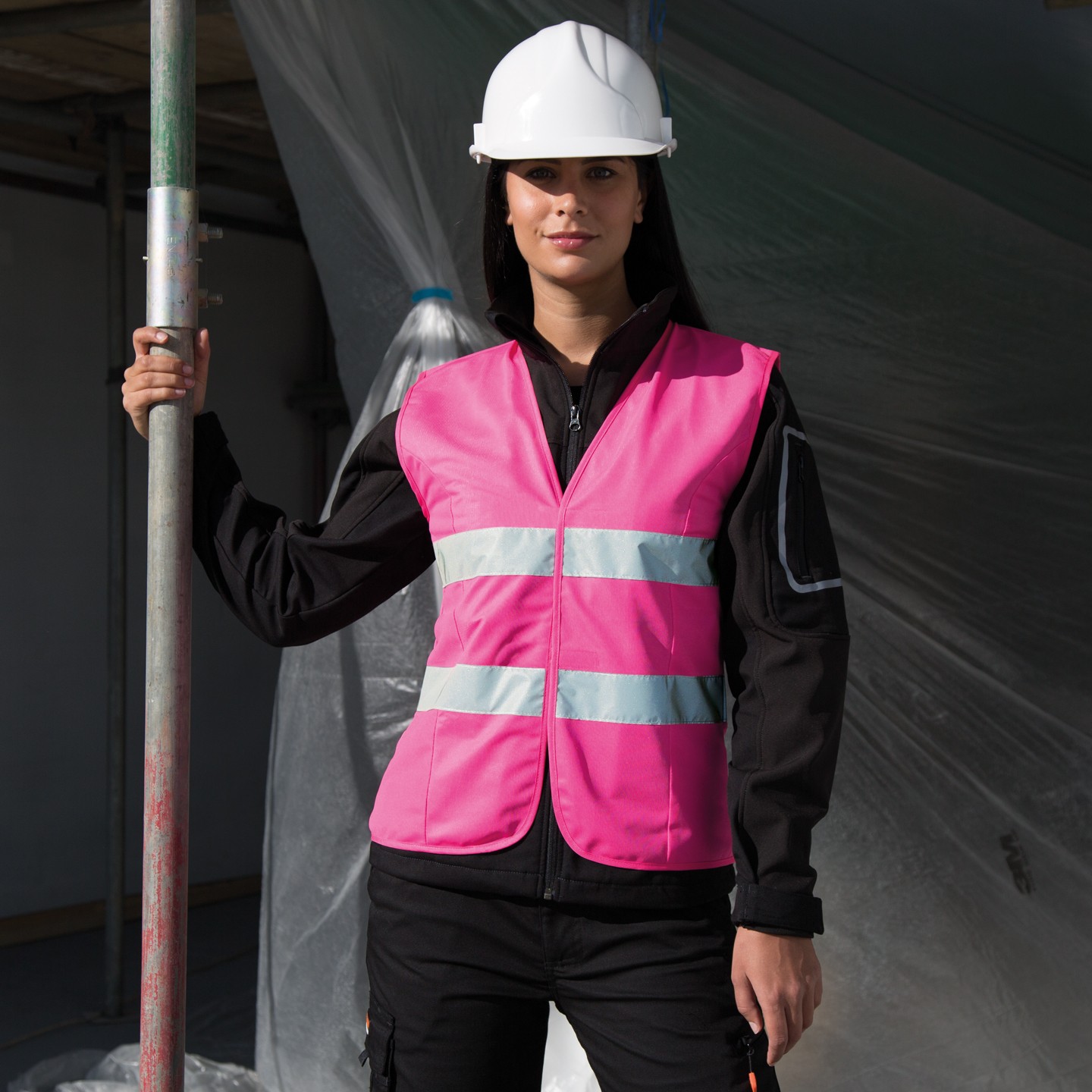 R334F_pink_foto Women`s High Vis Tabard SafeGuard RT334F