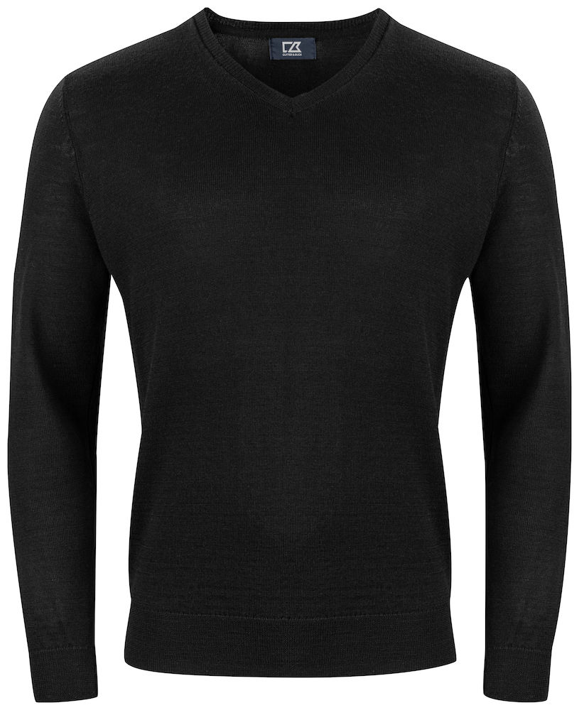 Vernon-V-Neck-Men-Black black