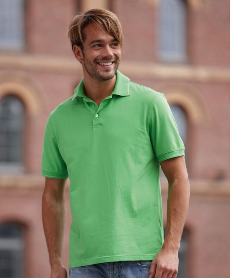 JN569-DET Men's Elastic Polo JN569