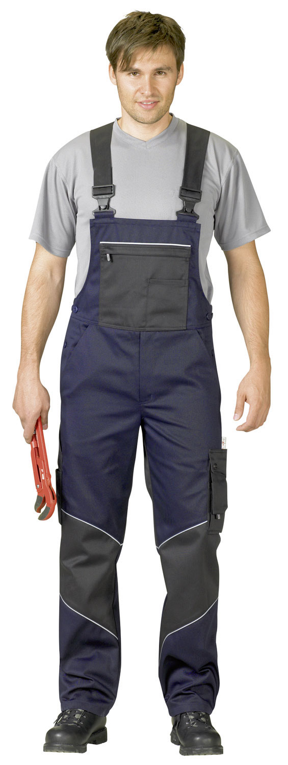 Latzhose1125 marine/ schwarz