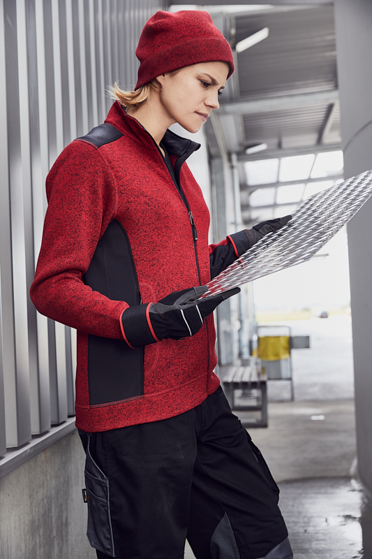JN861-foto Ladies' Knitted Workwear Fleece Jacket James&Nicholson JN861