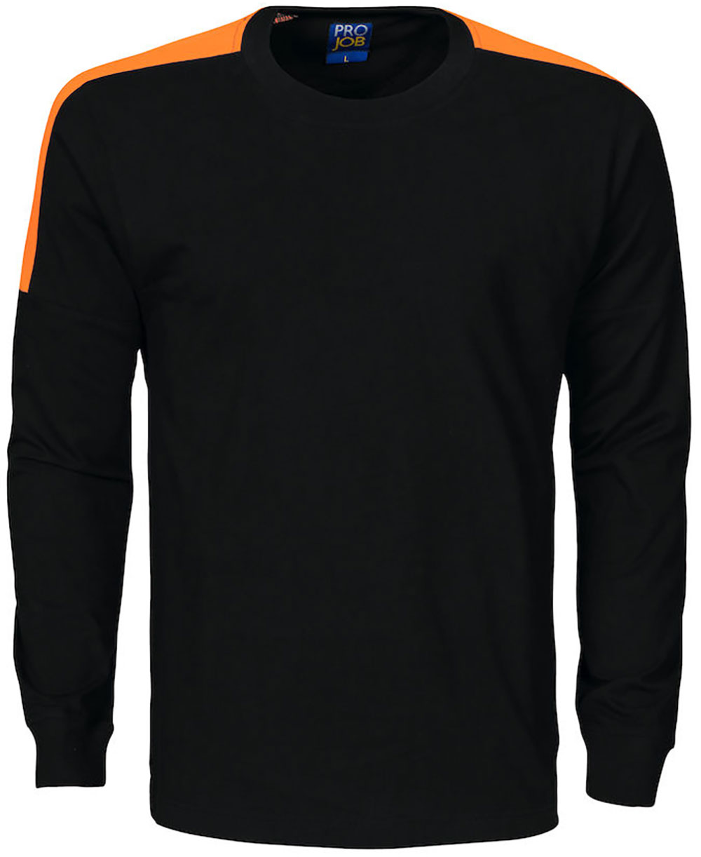 2020-schwarz-orange ProJob 2020 Langarm T-Shirt