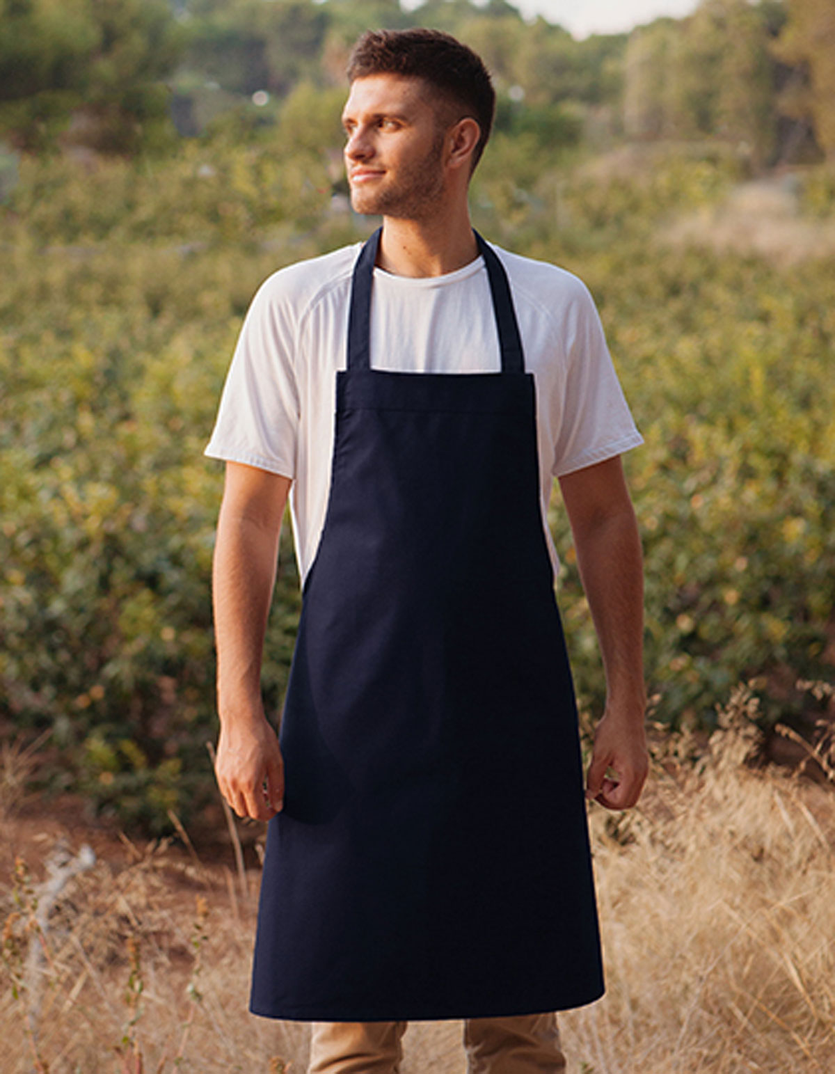 X1008-DET Cotton Barbecue Apron Link Kitchen Wear X1008
