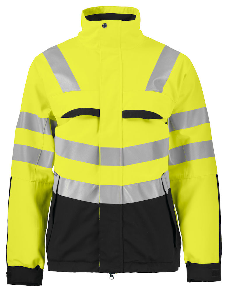 646415-11-gelb-schwarz ProJob 6415 Jacke EN ISO 20471 Klasse 3