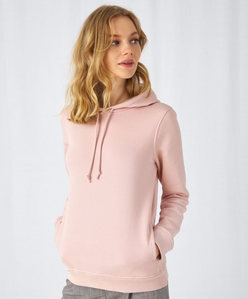 BCW34B-foto Organic Hooded Sweat Women B&C WW34B