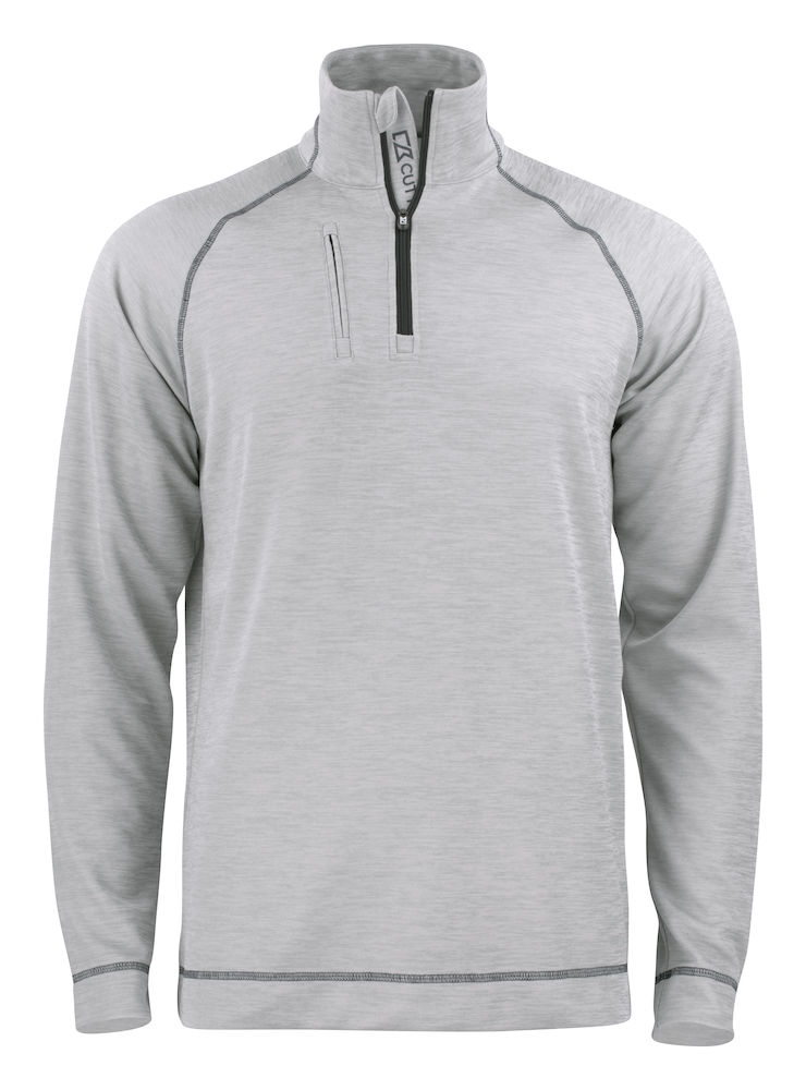 Chambers-half-zip-men-grey-melange grey melange