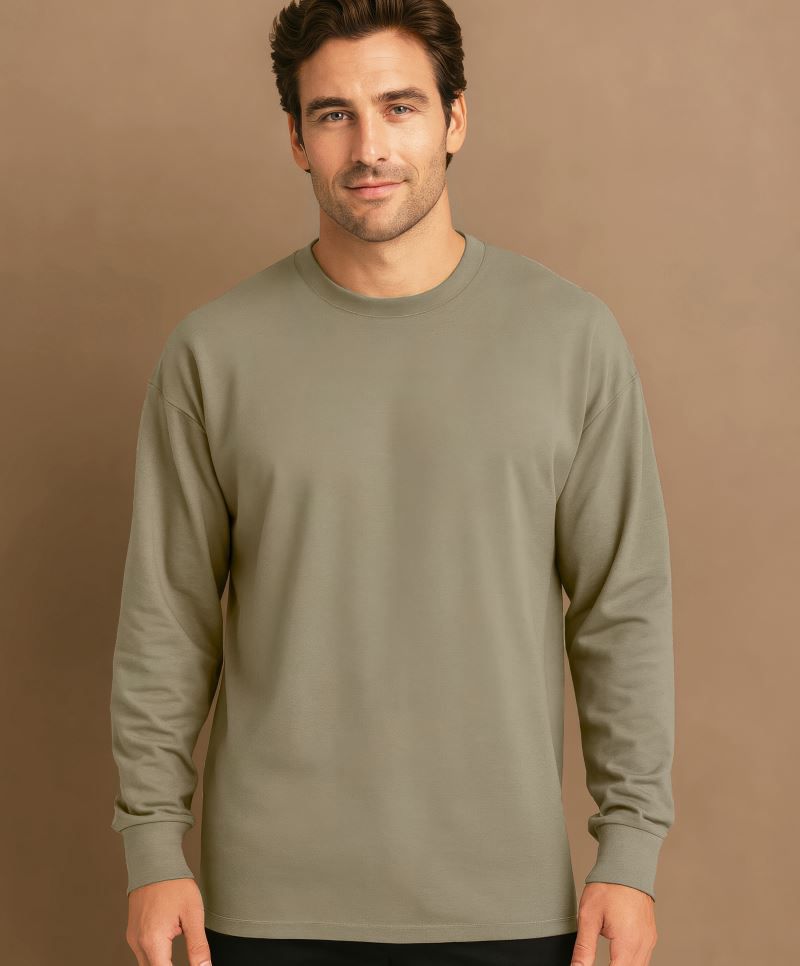 Schweres Oversize T-Shirt langarm NX7211