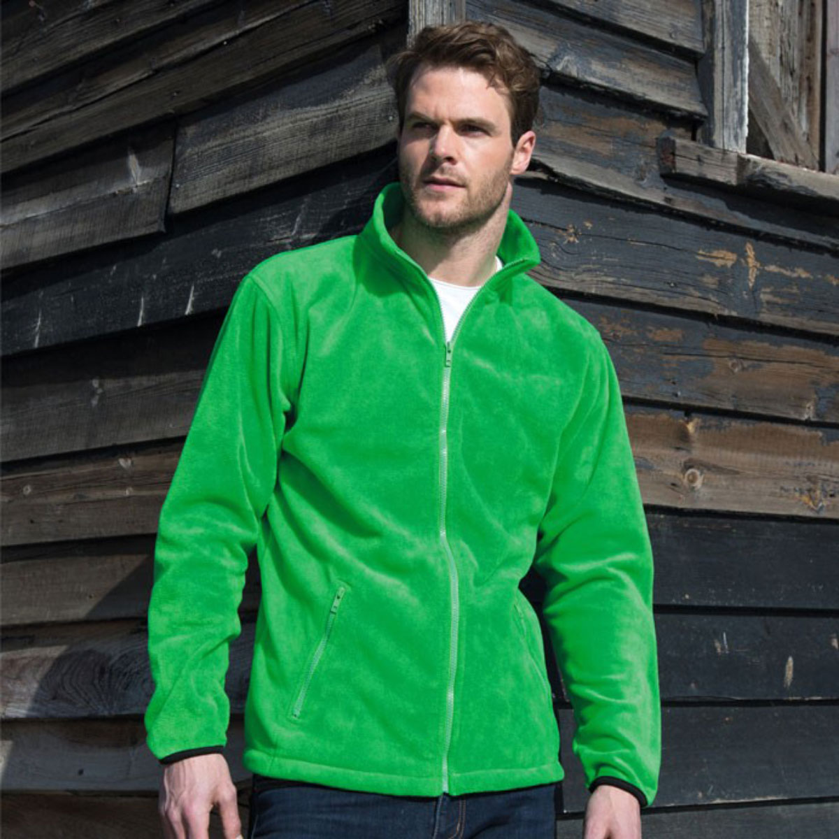R220M-Model Fashion Fit Outdoor Fleece Jacket Result R220M