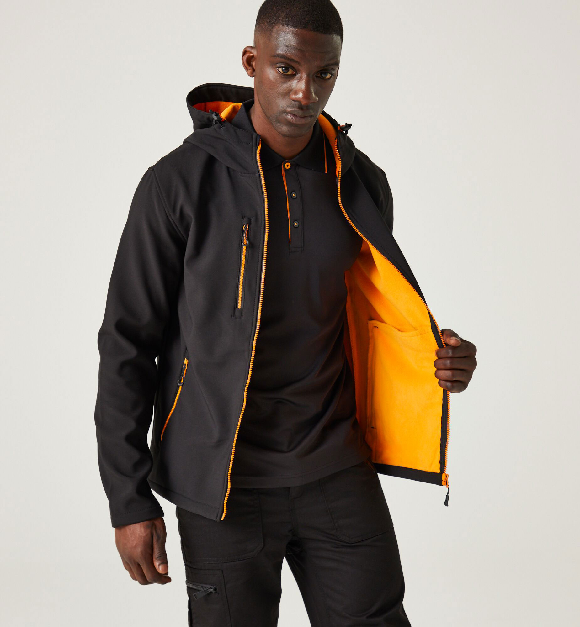 Navigate 2-Layer Hooded Softshell Jacket Regatta Professional RG705 Navigate 2-Layer Hooded Softshell Jacket Regatta Professional RG705