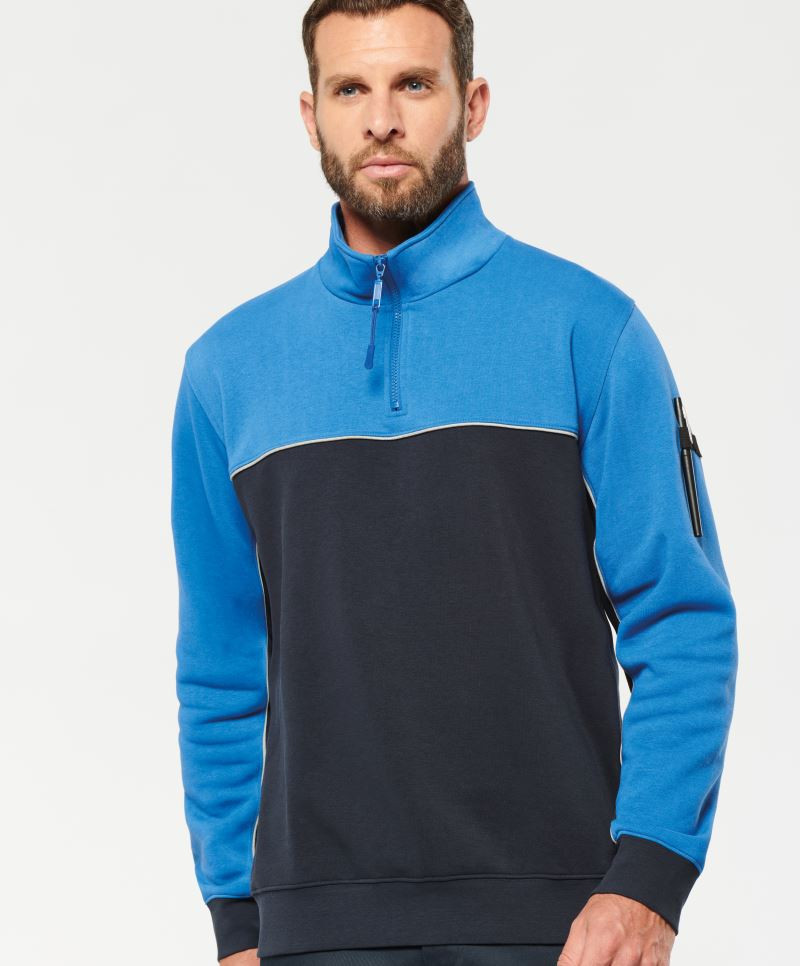 WK404 Workwear jumper with 1/4 zip Kariban WK Designed to Work WK404