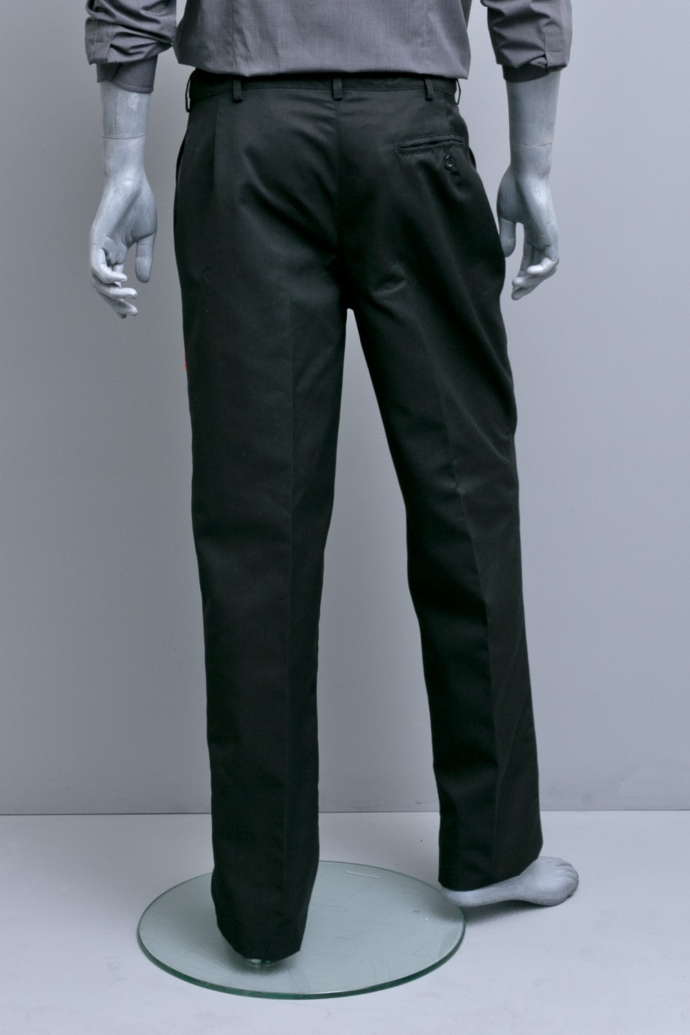Kochhose-Unisex-schwarz-hinten Kochhose Unisex schwarz