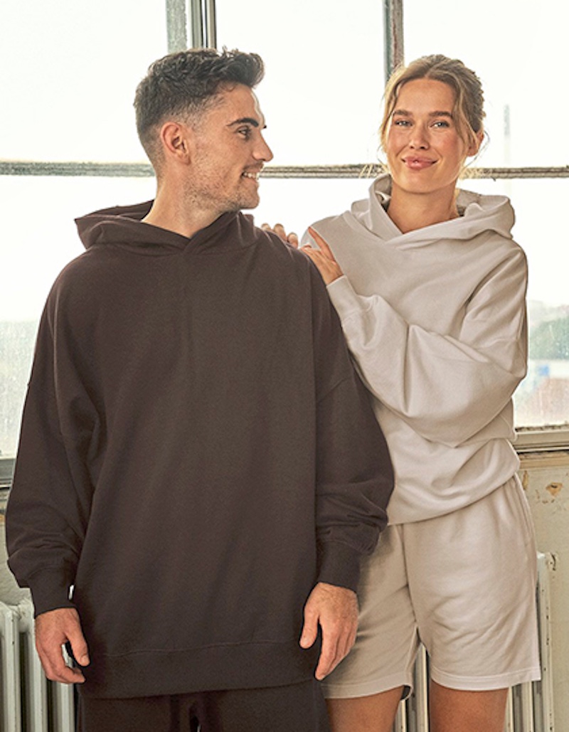 Oversize Bio IC Kapuzen Sweater "Tiger" Neutral NET63111 Oversize Bio IC Kapuzen Sweater "Tiger" Neutral NET63111