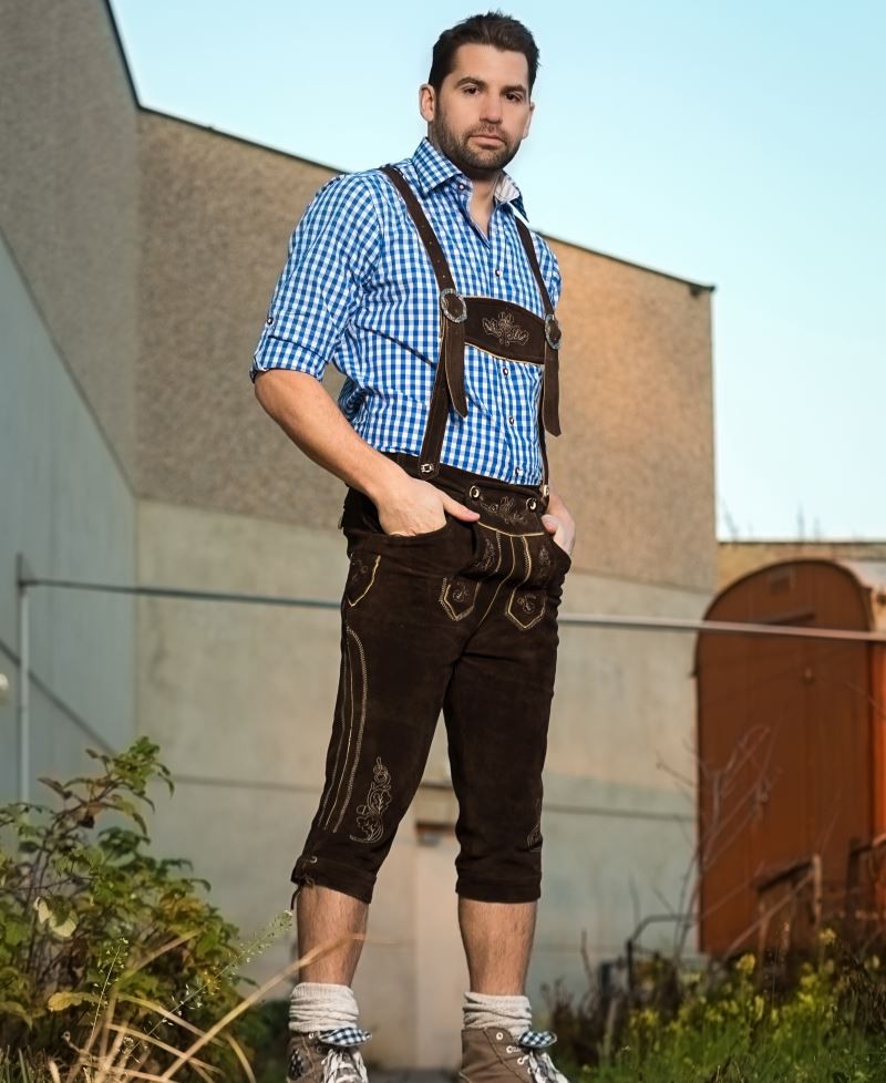 Lederhose_lang Leather Trousers long / men 3001