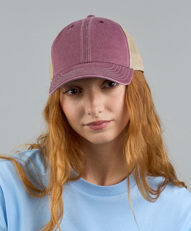 Teon 6 Panel Vintage Trucker Kappe Atlantis AT6006