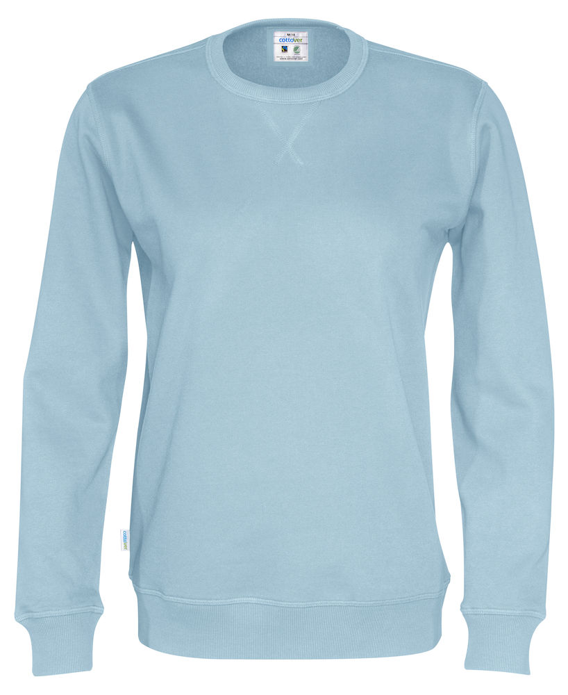 141003-725-skyblue Cottover 141003 Crew Neck Unisex 100% Organic Baumwolle