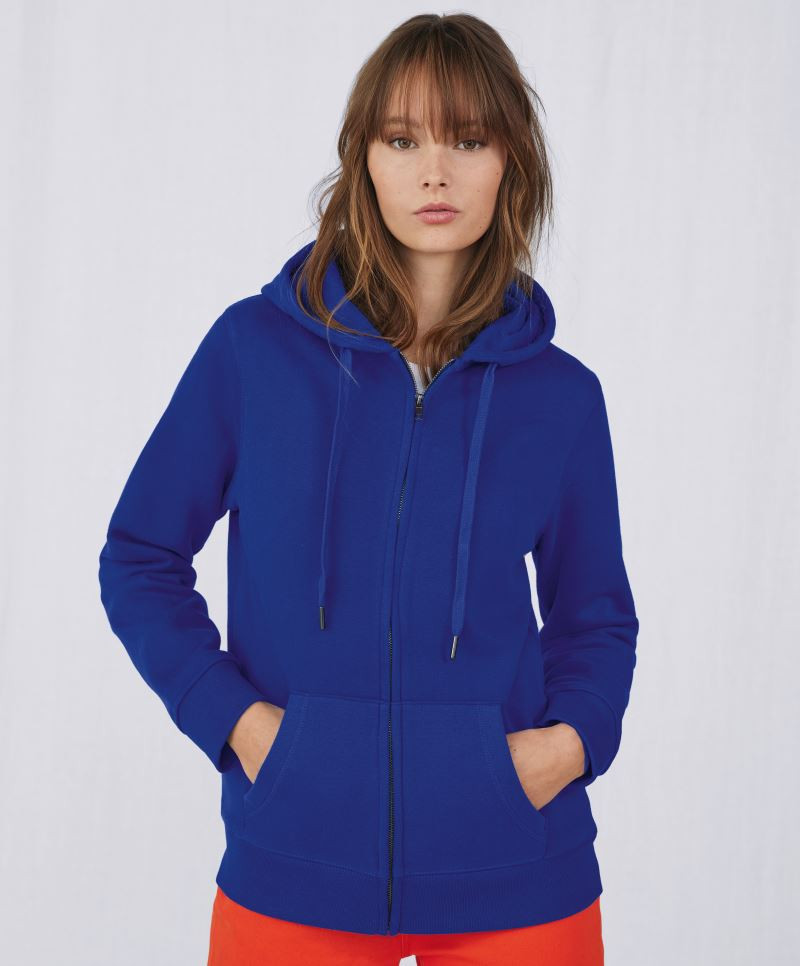 QUEEN Zipped Hood Jacket B&C W03Q QUEEN Zipped Hood Jacket B&C W03Q