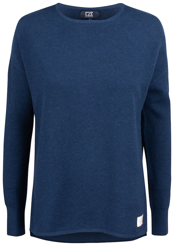 carnation-sweater-ladies-navy-melange navy melange