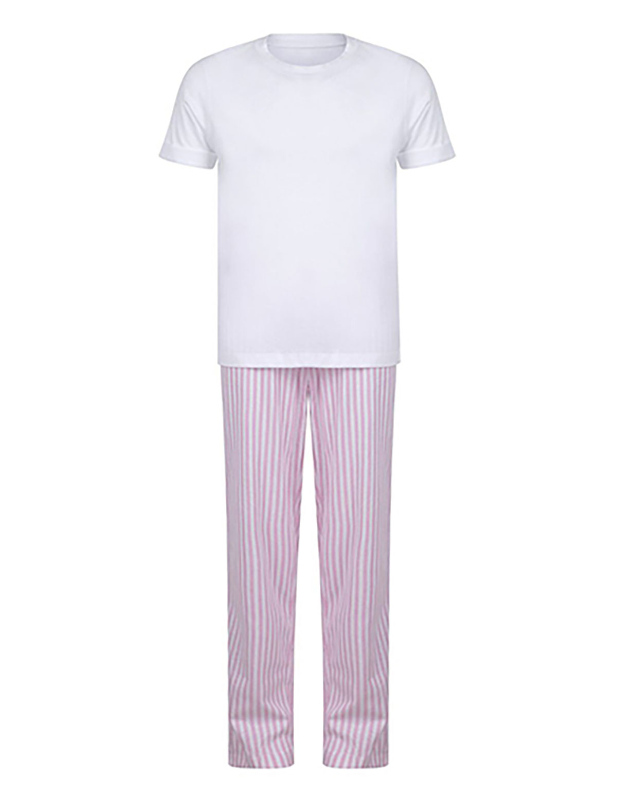 TC-children-long-pyjama-white-pink-white-stripes white / pink-white stripes