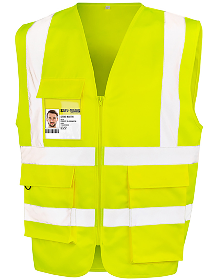 RT477-yellow Heavy Duty Polycotton Security Vest Result RT477
