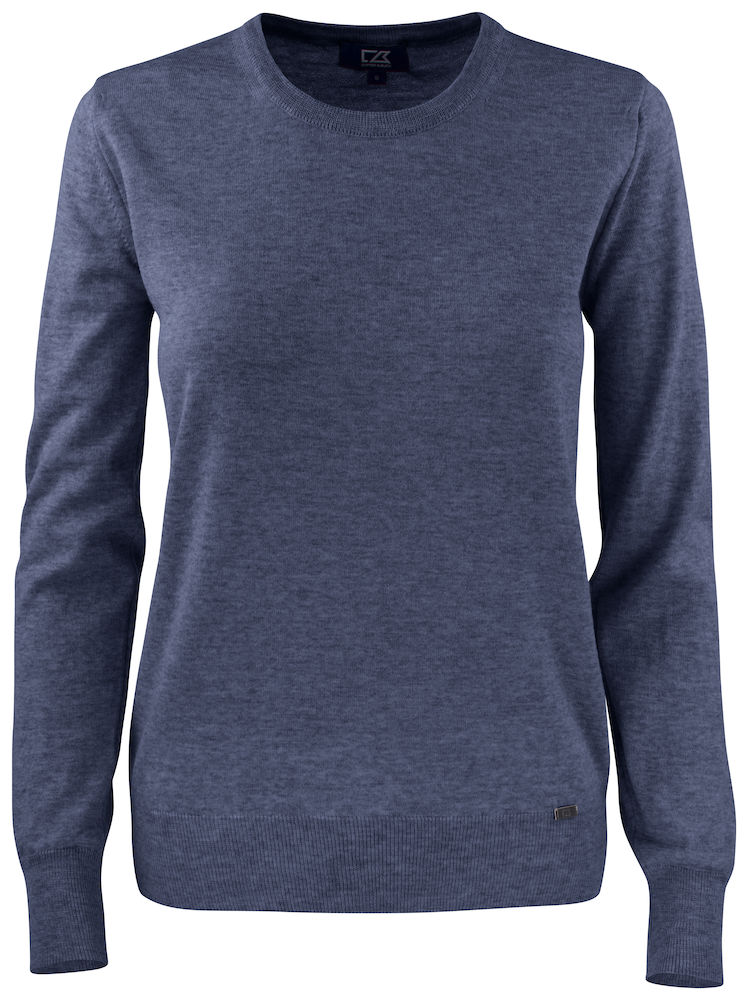 Kennewick-crewneck-ladies-sea-blue-melange sea blue melange