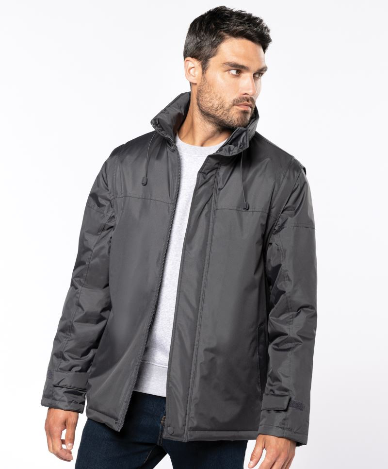 K693-foto1 Workwearjacke "Factory" mit abnehmbaren Ärmeln K693