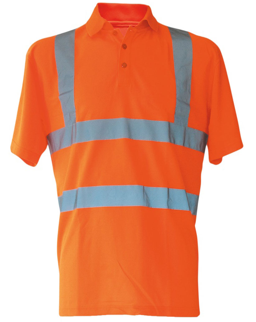 KX070-orange Hi-Viz Polo Shirt Basic EN ISO 20471 Korntex KXPOLO