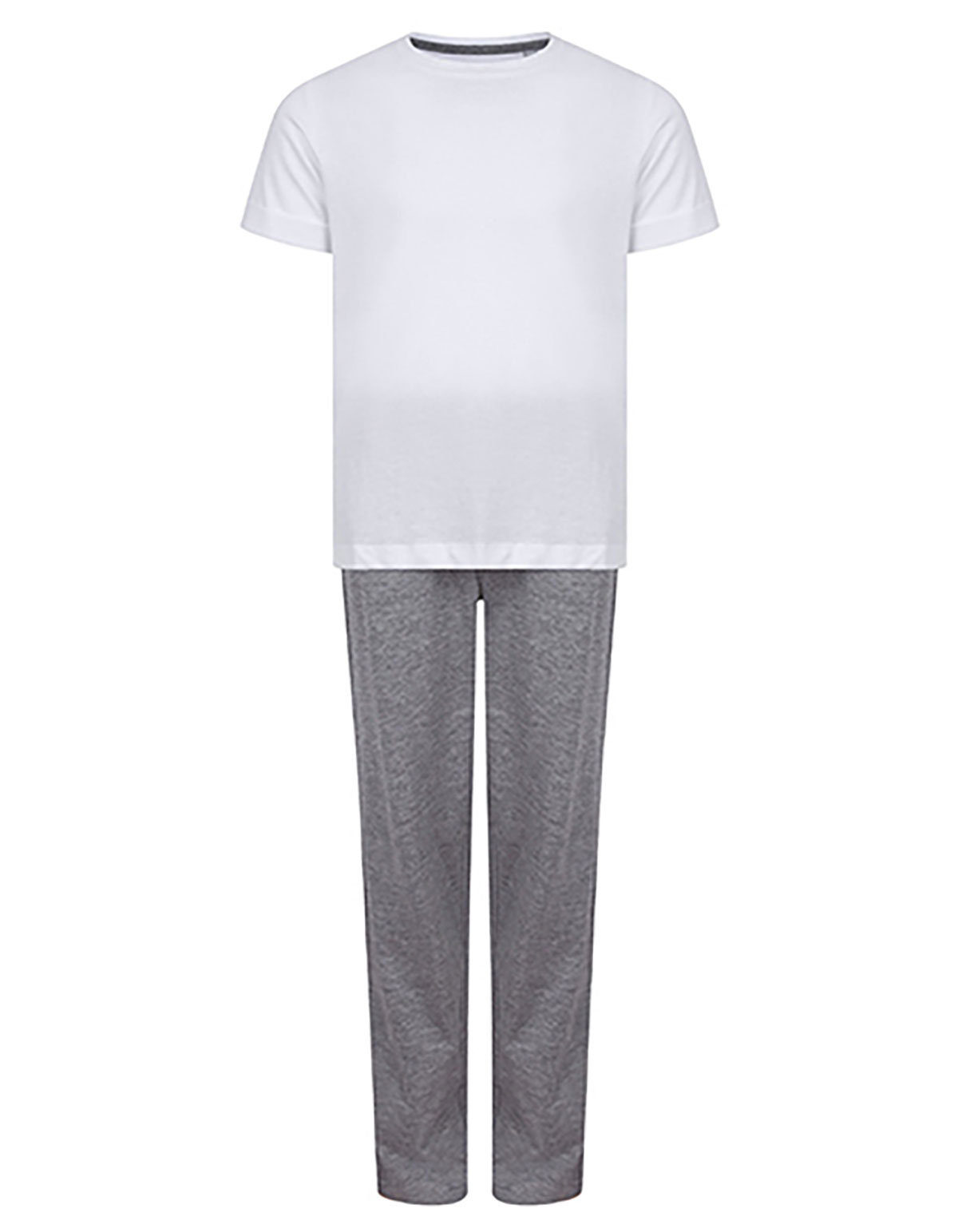TC-children-long-pyjama-white-heather-grey white / heather grey