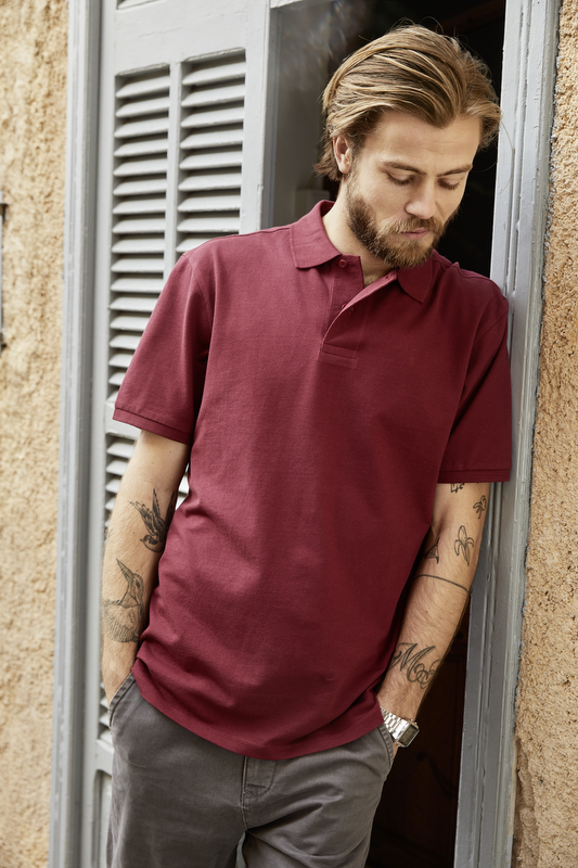 JN8010-DET Men's Bio Piqué Polo JN8010