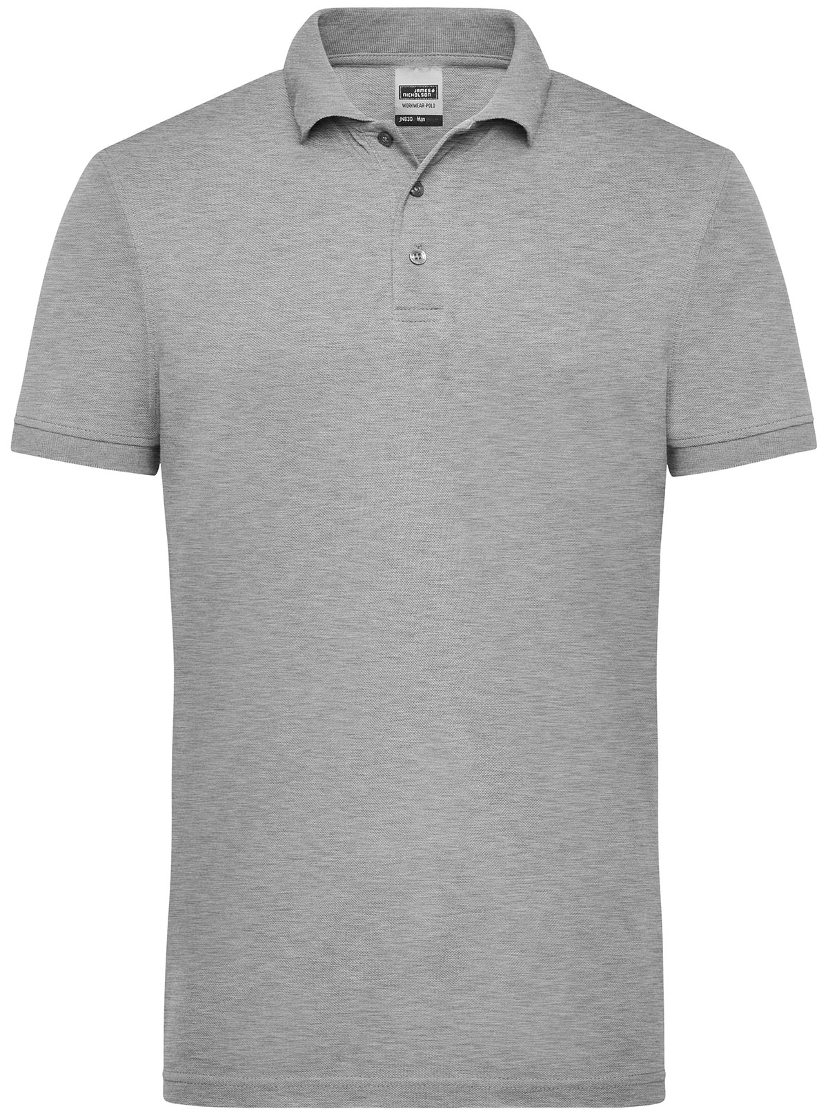 JN830-graumeliert Men's Workwear Polo JN830