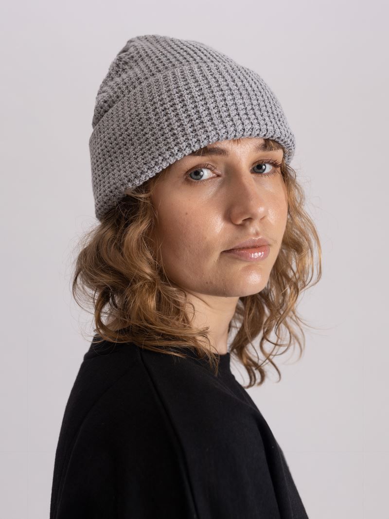 Strickmütze mit Waffelstrick Pure Waste WKB Strickmütze mit Waffelstrick Pure Waste WKB