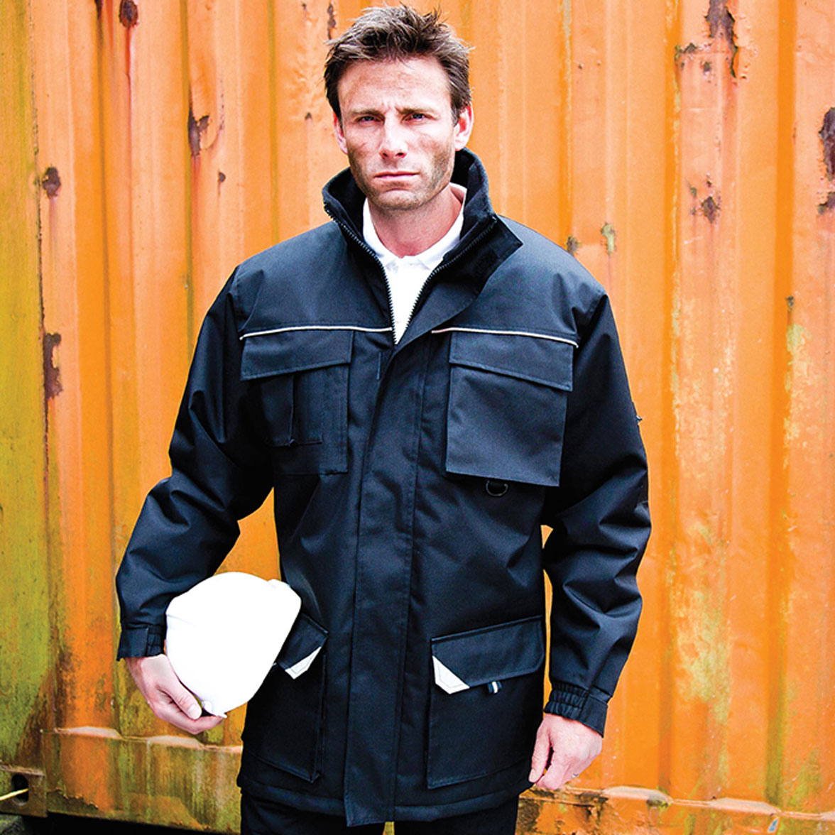 R301X_navy_lifestyle Sabre Long Coat WorkGuard RT301