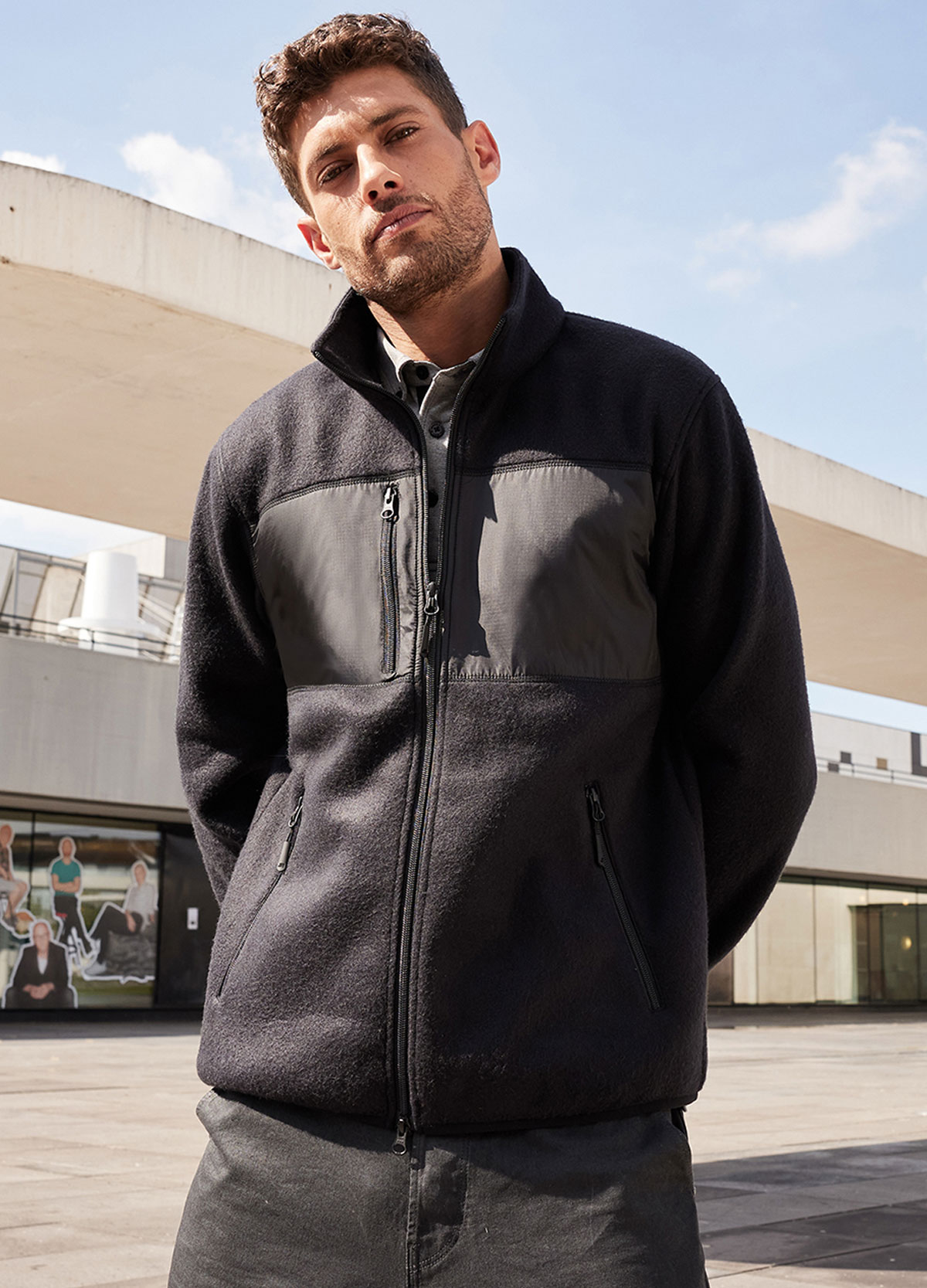 JN1312-foto Men's Fleece Jacket James&Nicholson JN1312