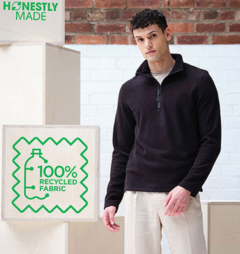2050908 Honestly Made Recycled Half Zip Fleece Regatta RG636