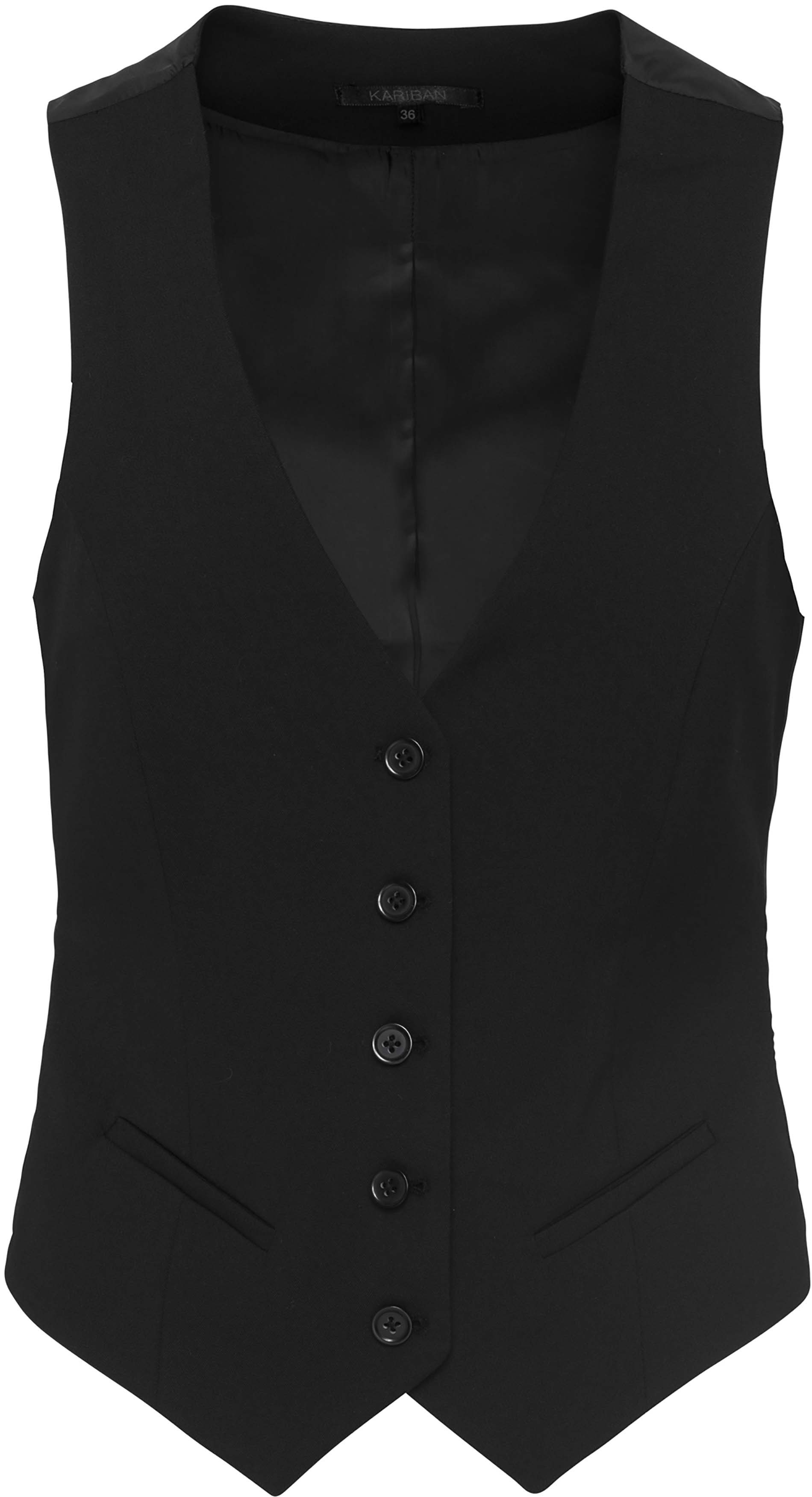 K502-front Ladies' Waistcoat Kariban K502