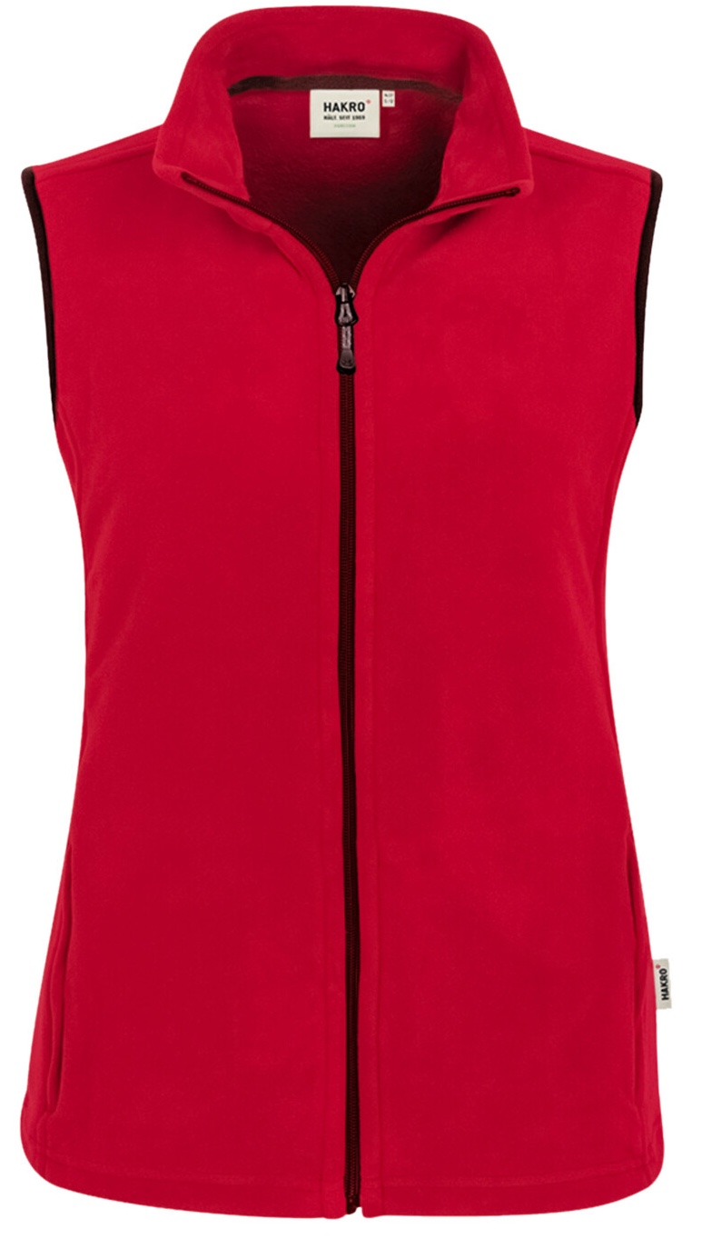 HAKRO Damen Fleeceweste Ottawa 0241-rot HAKRO Damen Fleeceweste Ottawa 0241-rot