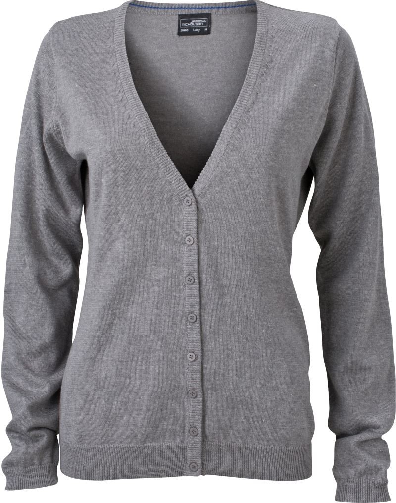 Ladies' V-Neck Cardigan James&Nicholson JN660