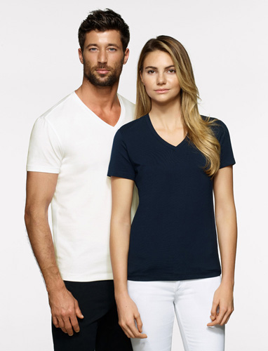 Hakro0172-Damen-V-Shirt-Stretch 0272 Herren- und 0172 Damenmodell